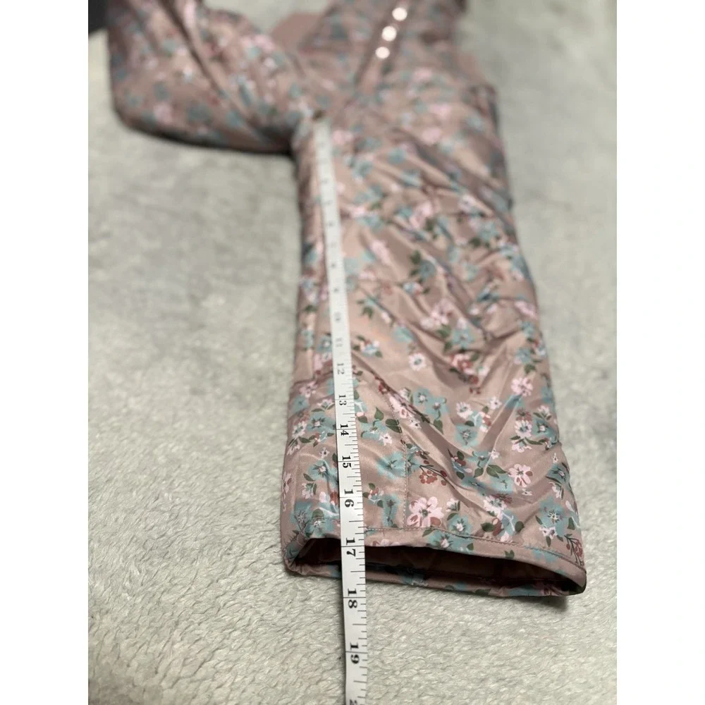 New Tahari Girls Size 5 Pink Floral Snow Bibs‎ Pants New